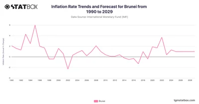 Inflation Rate Trends and Forecast for Brunei from 1990 to 2029