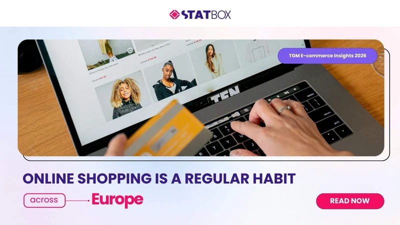 Online Shopping Has Become A Monthly Habit Across Europe | TGM Statbox