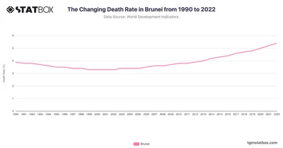 The Changing Death Rate in Brunei from 1990 to 2022