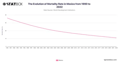 The Evolution of Mortality Rate in Mexico from 1990 to 2022