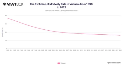 The Evolution of Mortality Rate in Vietnam from 1990 to 2022