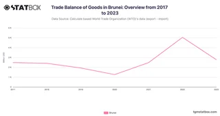 Trade Balance of Goods in Brunei: Overview from 2017 to 2023