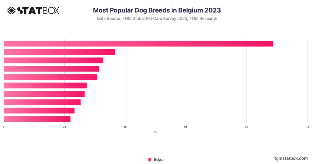 Most Popular Dog Breeds in Belgium 2023