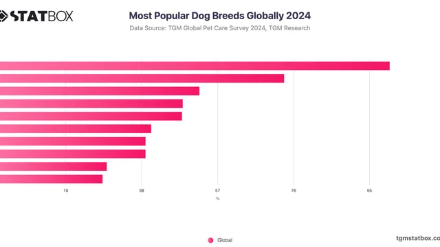 Most Popular Dog Breeds Globally 2024