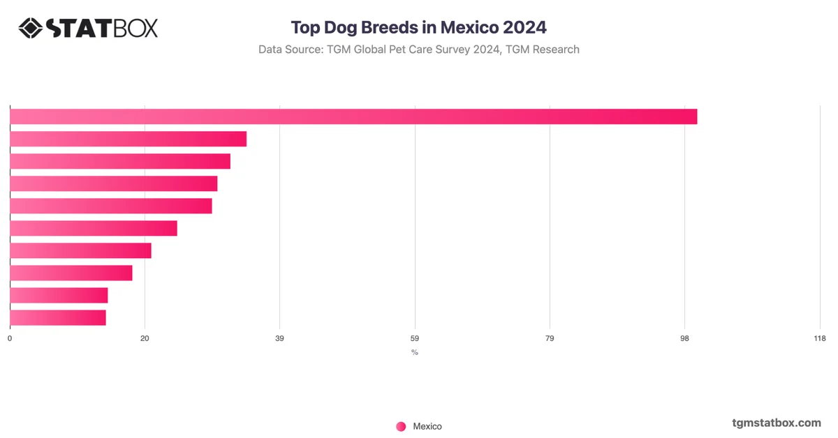 Top Dog Breeds in Mexico 2024