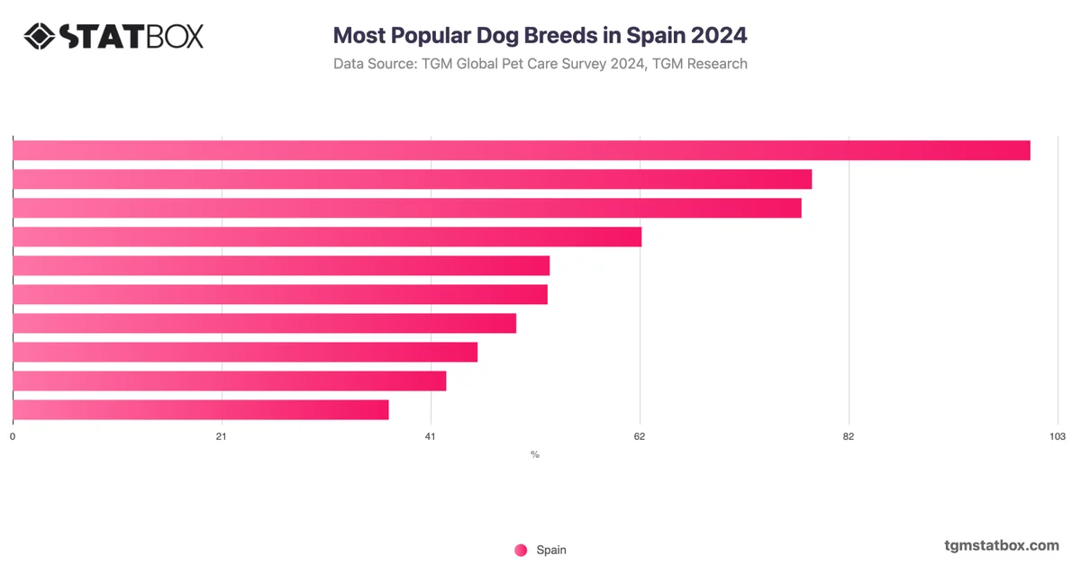 Most Popular Dog Breeds in Spain 2024