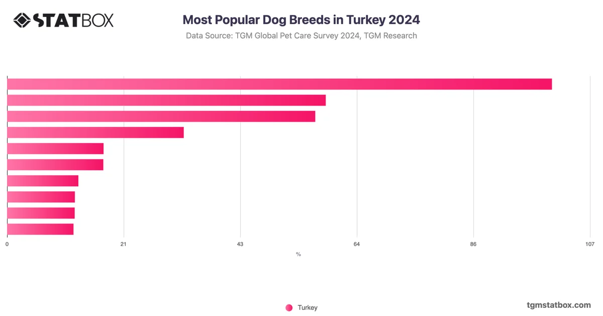 Most Popular Dog Breeds in Turkey 2024