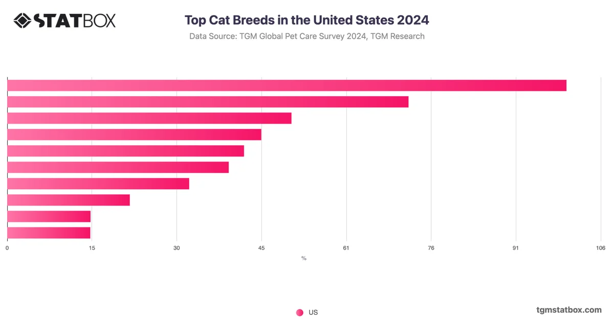 Top Cat Breeds in the United States 2024