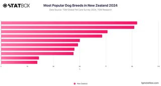 Most Popular Dog Breeds in New Zealand 2024
