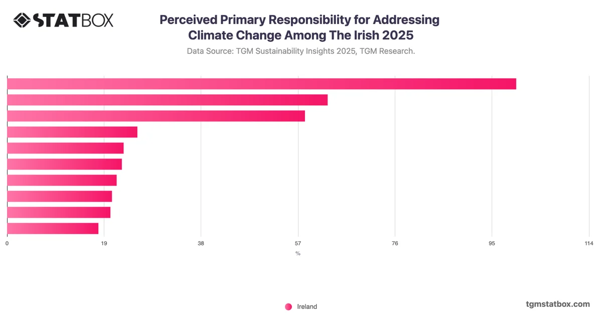 Perceived Primary Responsibility for Addressing Climate Change Among The Irish 2025