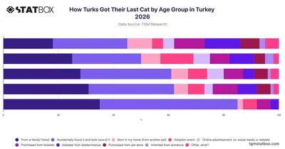 How Turks Got Their Last Cat by Age Group in Turkey 2026