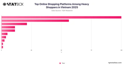 Top Online Shopping Platforms Among Heavy Shoppers in Vietnam 2025