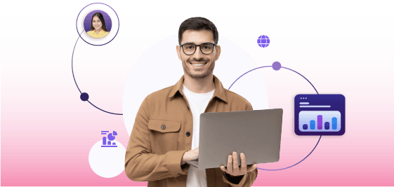 Our vision — an analyst reviewing survey data